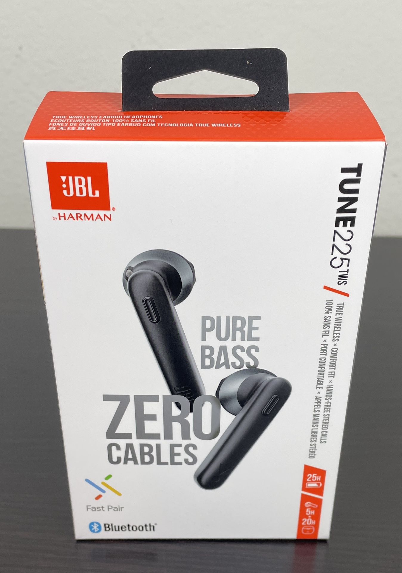 JBL TUNE 225TWS Headphones TikTok Edition, Brand New, Never Used, Black