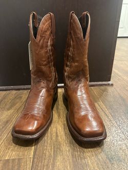 New Tecovas “The Doc” Hazelnut Cowhide Boots – 10.5 EE Wide