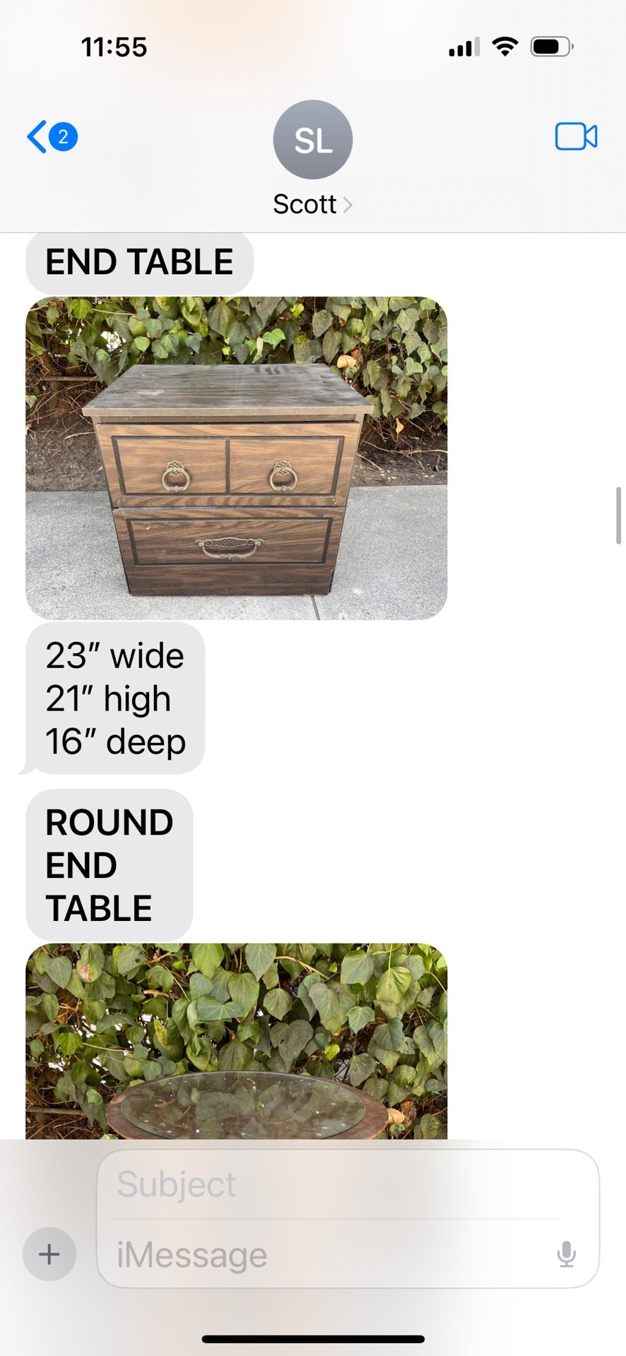 End Table- Vintage