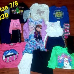 Girls size 7/8 clorhes