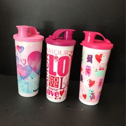 Set of 3 Tupperware Cups 16oz