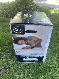 Serta Layered Luxury 4 Inch Mattress Topper & Cover Queen Memory Foam Pillow Top 58 x 78 New