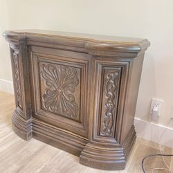 Small table/ Wood Bar Cabinet / coffee bar $40