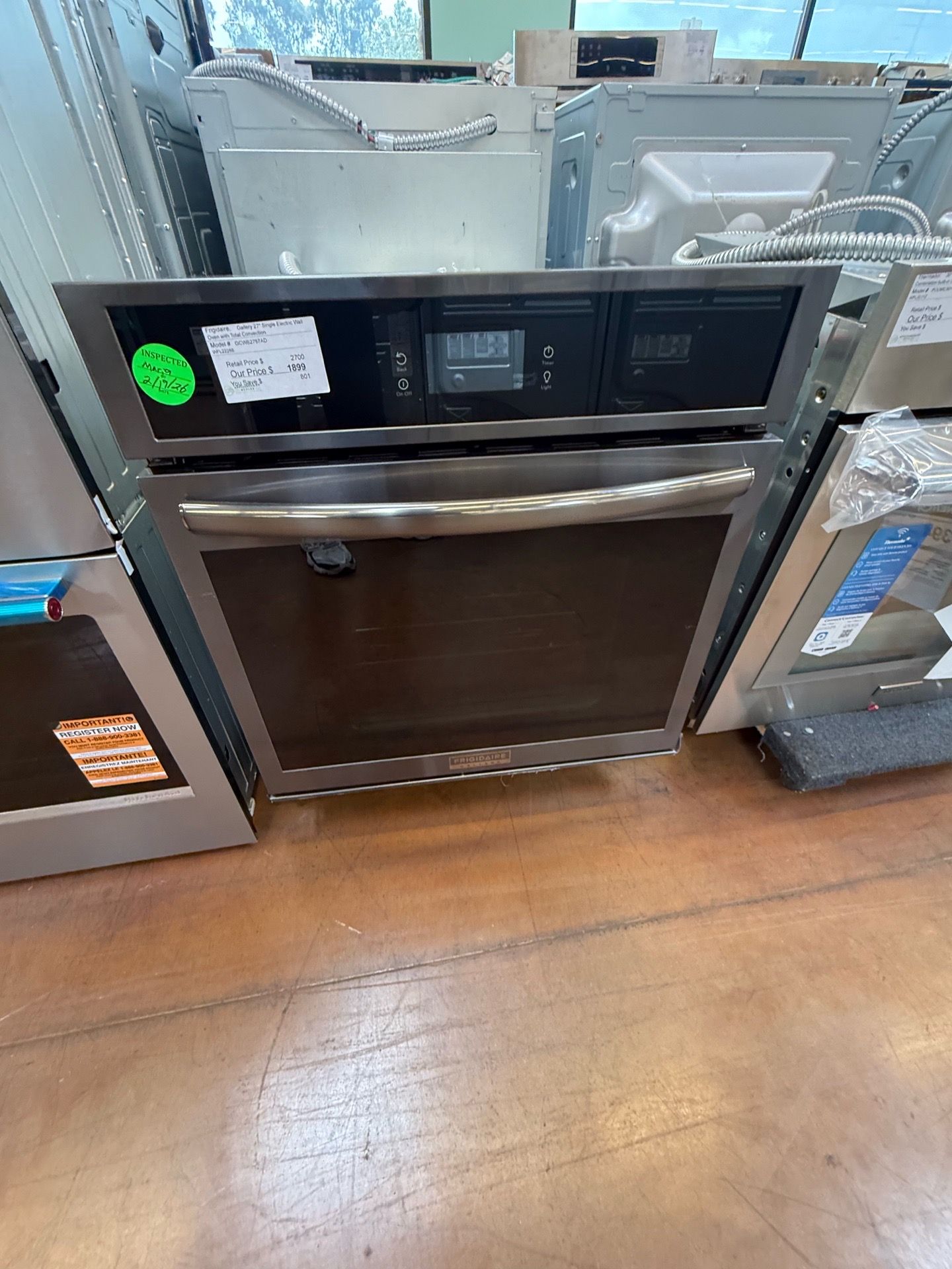 Frigidaire gallery 27” wall oven