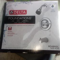 DELTA FOUNDATIONS TUB & SHOWER KIT