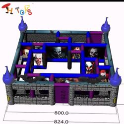 Inflatable maze  Halloween 8x 8 Meters 