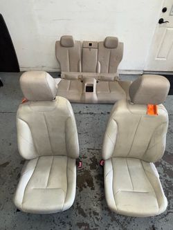 14-19 BMW 428I Coupe Front & Rear Seat Leather Complete Set LCOM OYSTER BEIGE