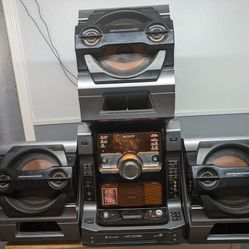 Sony Stereo LBT ZX99I Muteki 560W HI FI System Main Console With 3 Speakers