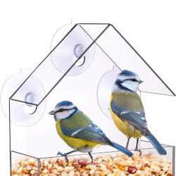Clear Window Bird Feeder with
Strong Suction Cups Wild Bird
Feeder Bird Watching