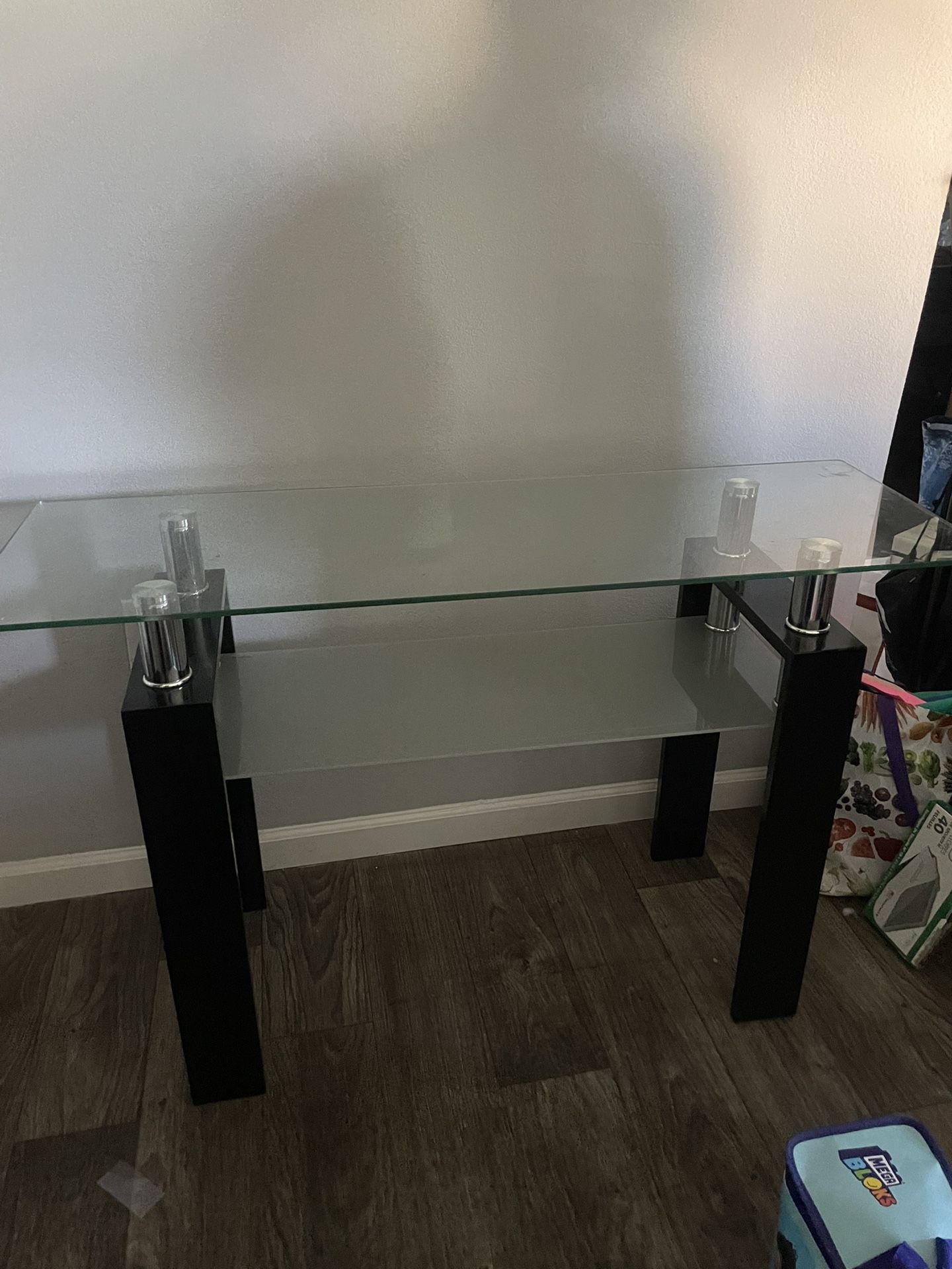 matching glass tables 