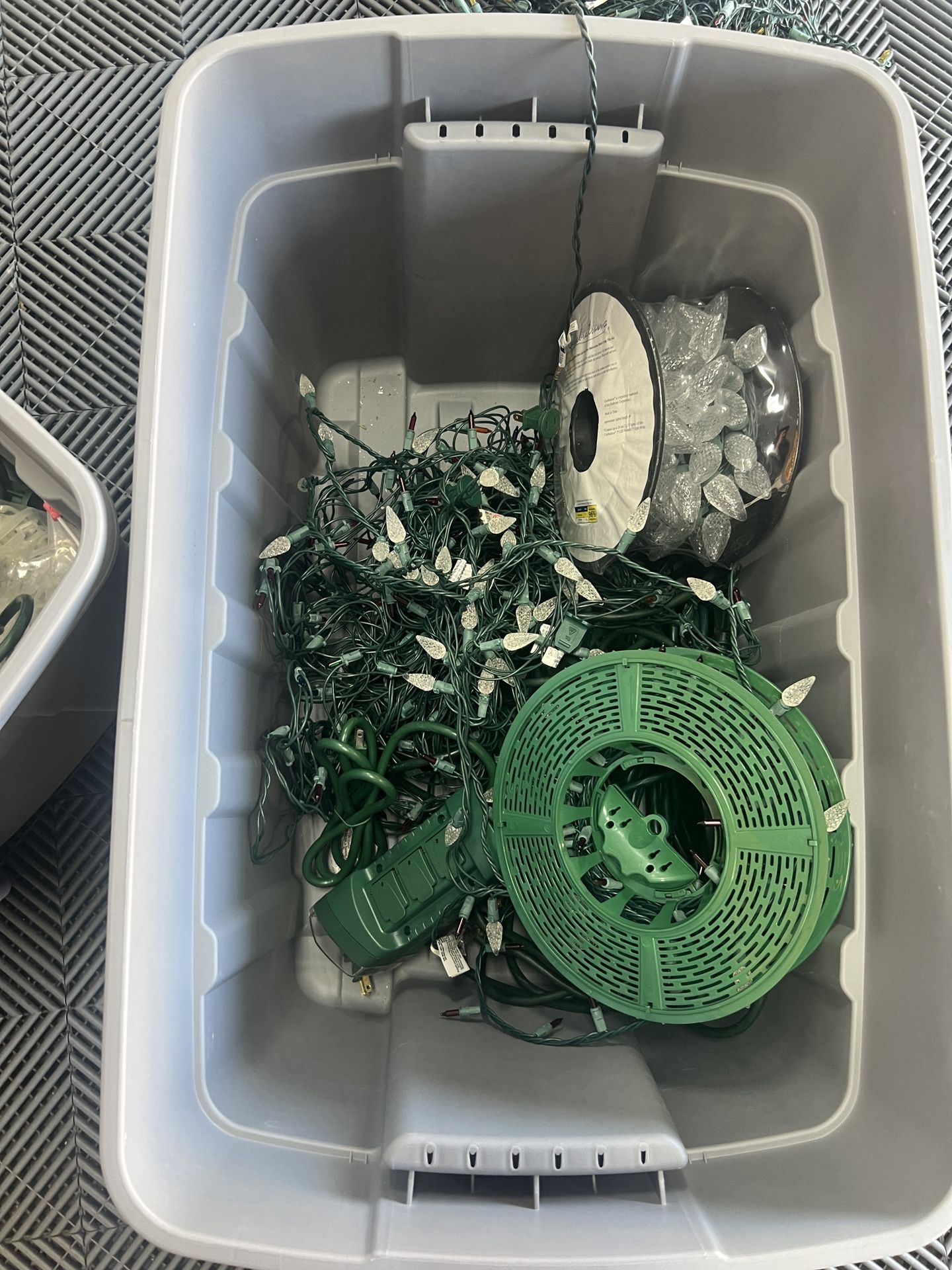 Assorted Xmas Christmas holiday Lights, Extension Cords, Timers