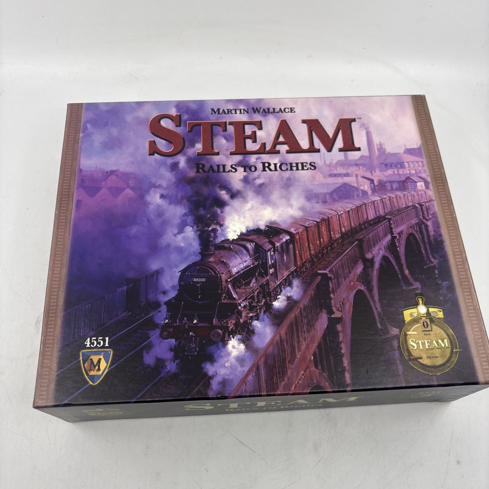 Steam Rail to Riches Board Game Complete 2009 Martin Wallace Mayfair Games 4551