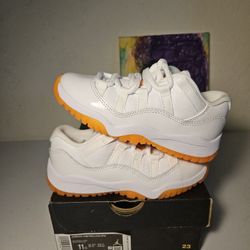 Size 11c - Kids Citrus Jordan 11 Low's - $100