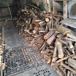 Firewood,1st pic about a cord misellanious 2nd pic pieces about3to4 ft long 3rd pic 3/4 of a cord,cut split dry,all wood is fry