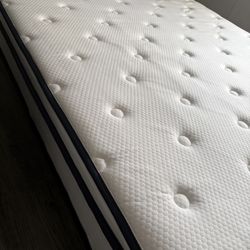 Like New - Queen Mattress And Metal Frame MUST GO!