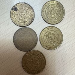 Chuck E Cheese Token Lot of 8 Vintage Early 2000s Aesthetic