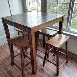Tall dining room table