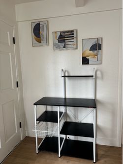 Kitchen bakers rack organizer