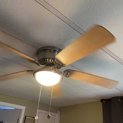 Ceiling Fan 5 blades Size 20” Plus 4” Metal Decor