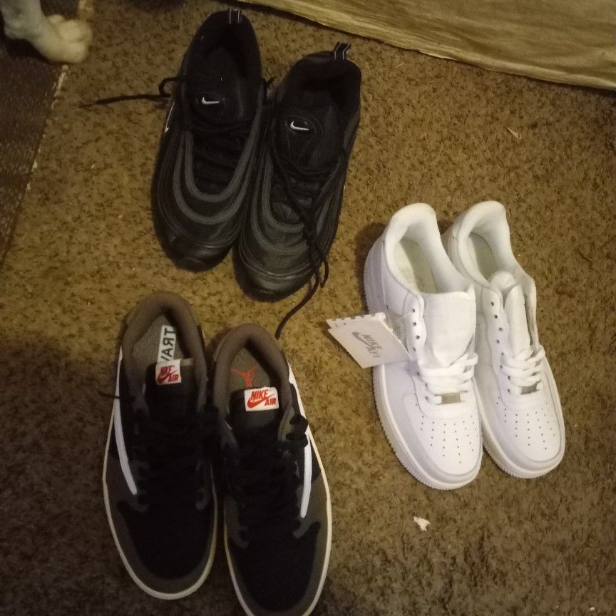 Nike Air Shoes 3-pair Size 8 To 8.5 Brand New