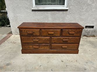 Delivery Available/ Vintage  Red Oak Dresser