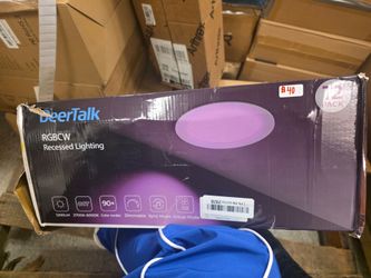 Smart Recessed Lighting 6 Inch,1200LM LED Recessed Lights 12 Pack
WiFi&Bluetooth RGBCW Color Changing 2K Dimmable Canless Recessed Ceiling Lig