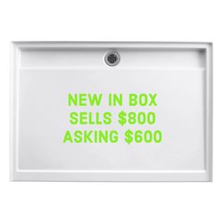 Kohler Groove 60" x 42" Acrylic Shower Receptor with Back Drain