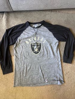 Oakland Raiders Majestic Long Sleeve Shirt Mens XLT