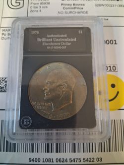 Eisenhower Type 1 Bell Dollar Coin Uncirculated