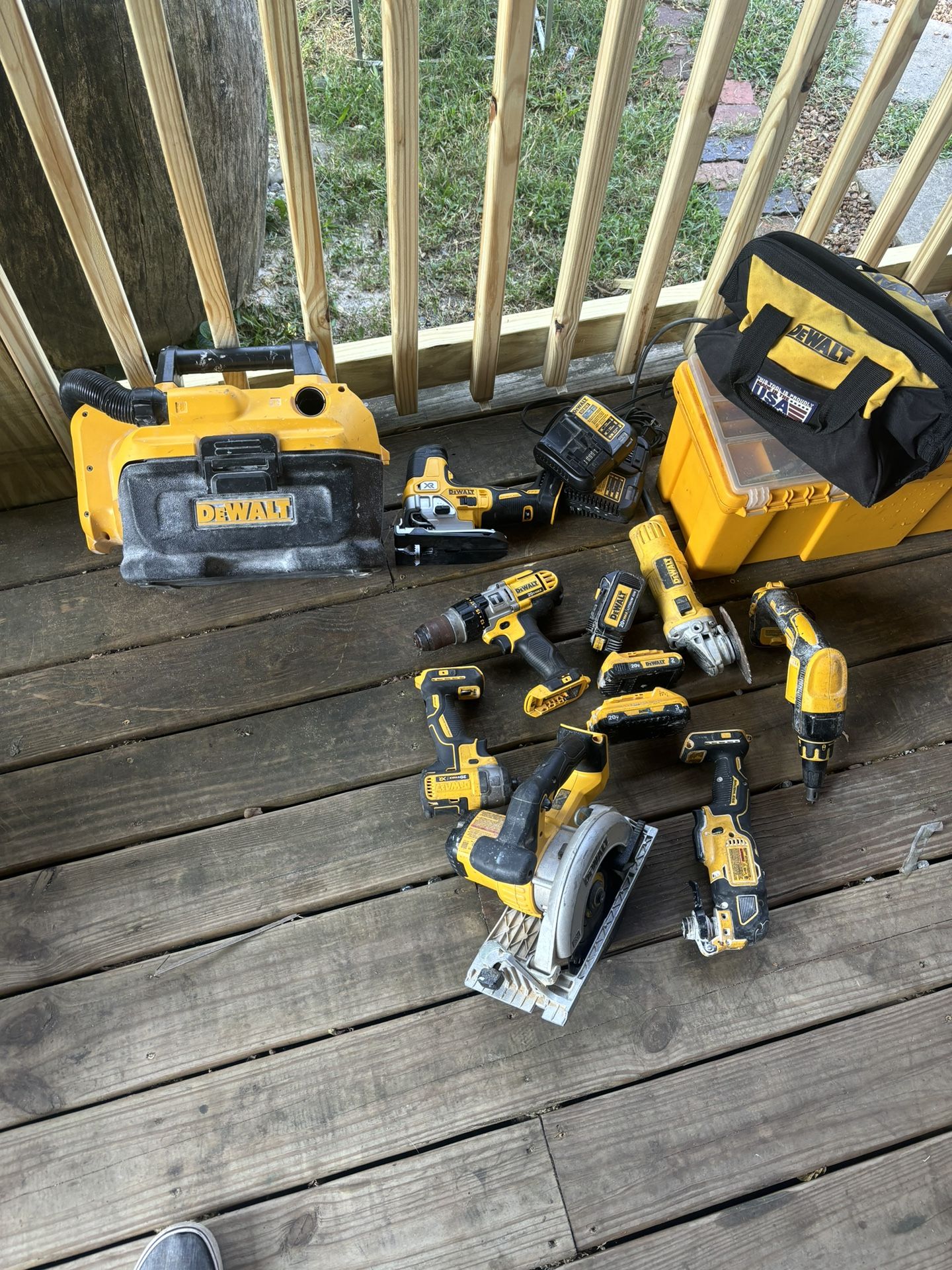 huge dewalt tool lot
