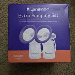 Lansinoh Extra Pumping Set Compatible with Double Electric Breast Pump Sealed New
