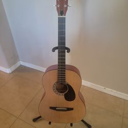 Rogue Acoustic Guitar With Stand Like New
