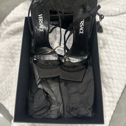 Black Versace Heels Size 39