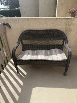 Wicker Bench