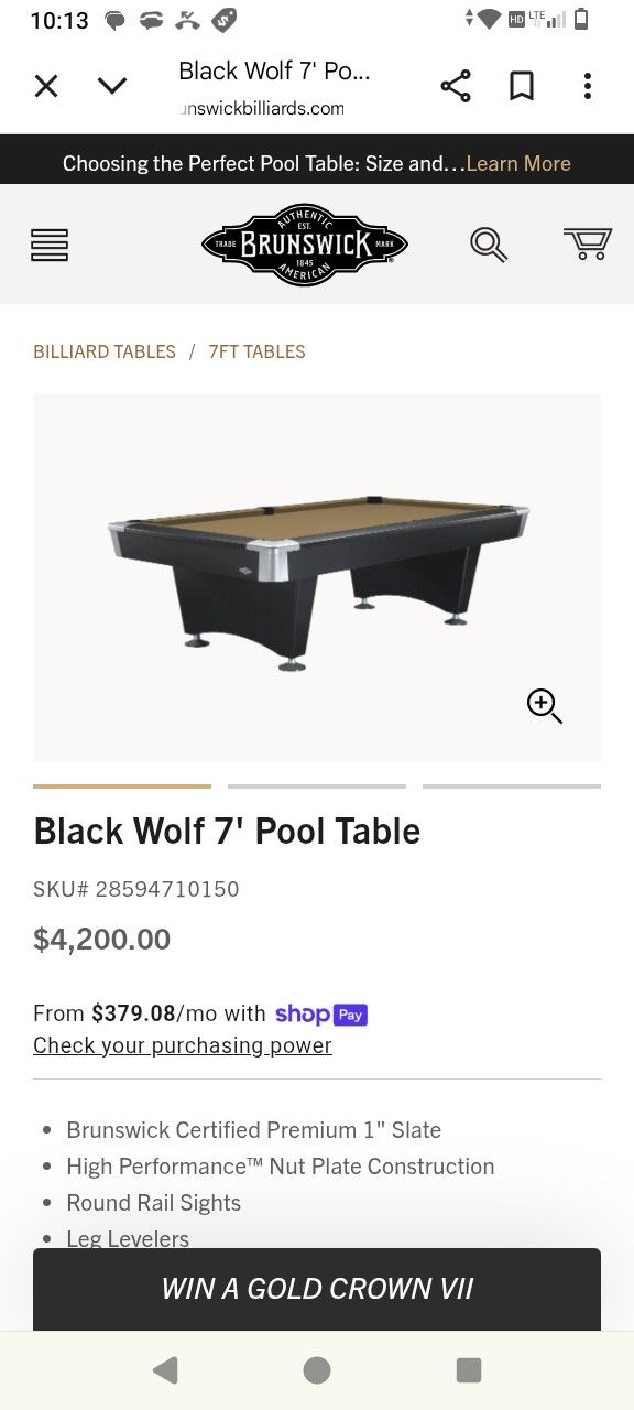 Pool Table N Pool Sticks Kit $400