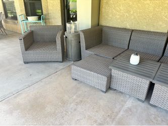 Outdoor wicker furniture