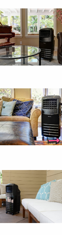 NEW Portable Evaporative Air Cooler Fresh Cooling Conditioner Black Personal Purifier Mini Indoor Humidifier Home Automatic Fan Earth Friendly ↓READ↓*