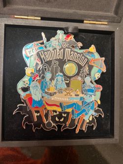 Haunted Mansion LE 500 Jumbo Disney Pin Seance Circle Bride Ghosts