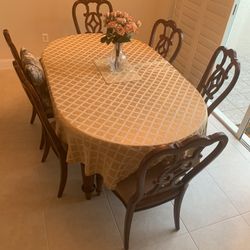 Dining room table and chairs