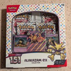 SEALED Pokemon 151 Alakazam ex Collection Box - Pristine
