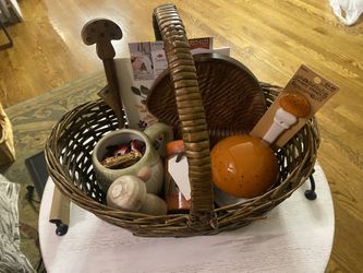 Mushroom Themed Basket 