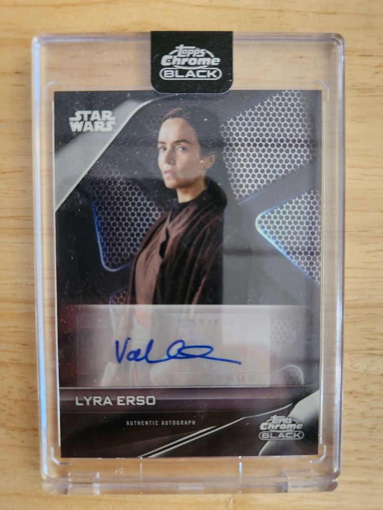 2023 Topps Star Wars Chrome Black Valene Kane as Lyra Erso Autograph