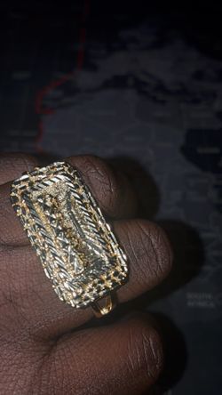2 finger 18k plated rings