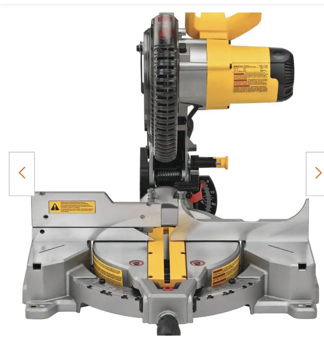 DeWalt 10 inch single bevel Miter saw