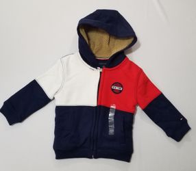 Toddler's Hoodie Tommy Hilfiger Colorblock Size 2XS 2-3