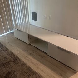 New White TV Stand