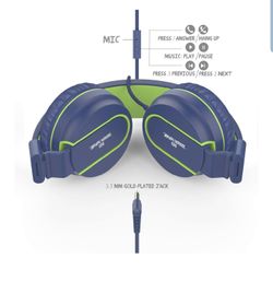 Besom i36 Foldable Stereo Ear Headphones w/Mic