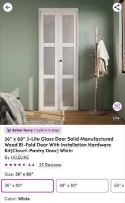 Brand new sealed bifold door 36" x 80"