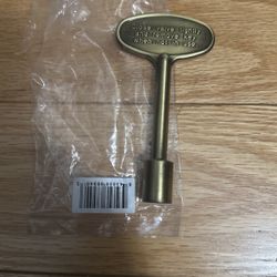 Universal Gas Valve Key, Antique Brass