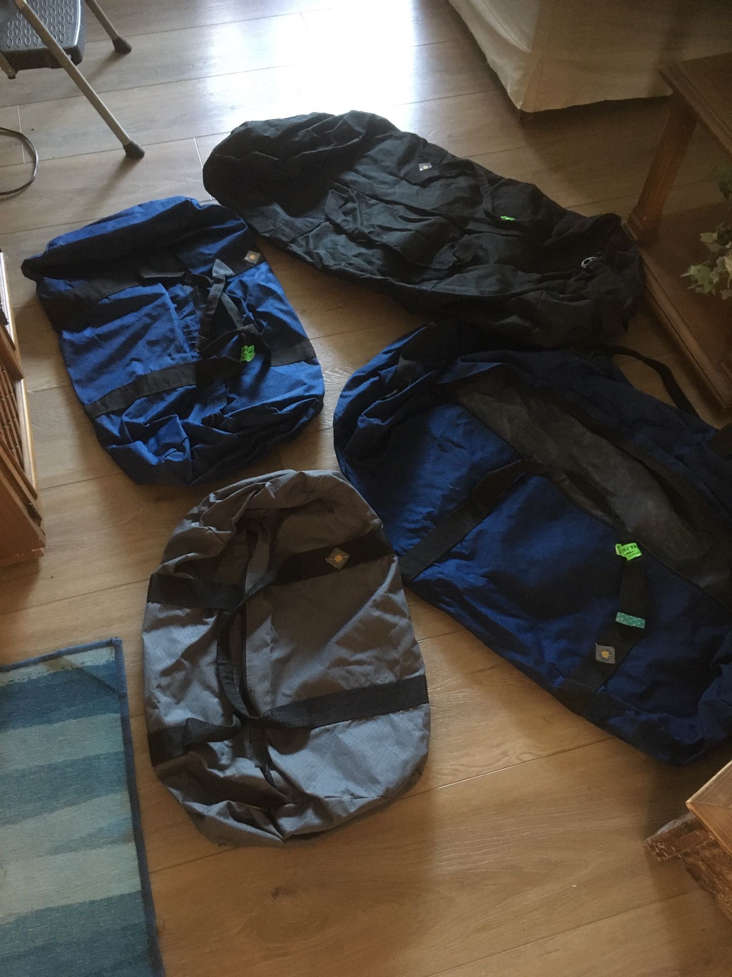 Set of four duffle bags duffel 24, 30, 40”